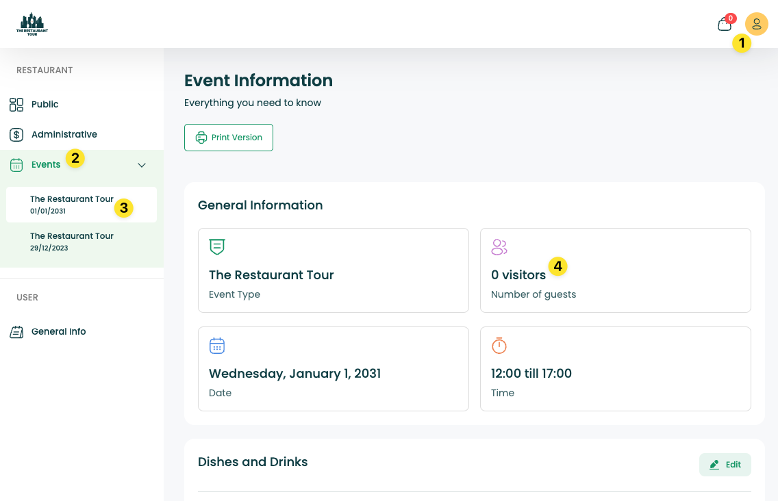 Dashboard Ticket Sales