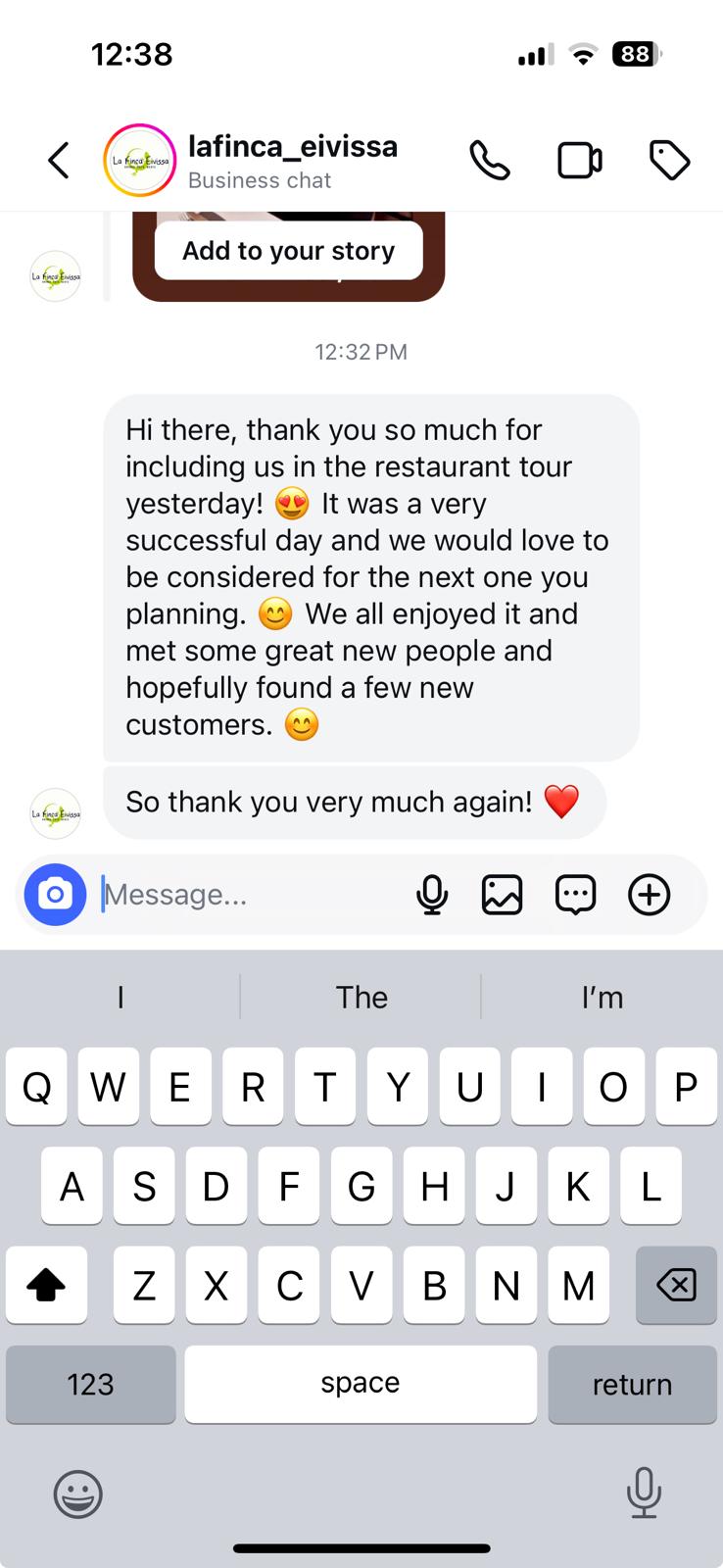La Finca testimonial